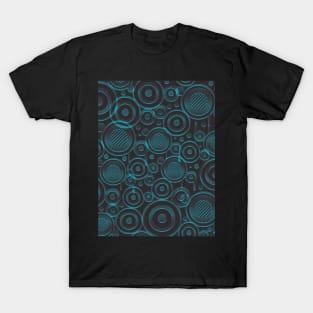 Abstract round pattern (dark green) T-Shirt